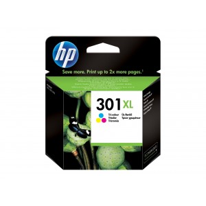 Original HP 301CXL (CH564EE) tinta color alta capacidad