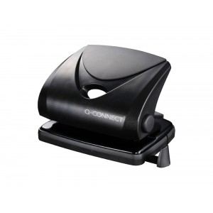Taladro Q-Connect perfora 20 hojas, negro, 2 taladros