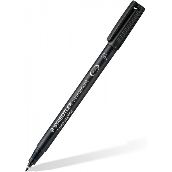 Rotulador Staedtler permanente punta fina F negro, ancho de trazo 0.6mm Ref. 318-9 