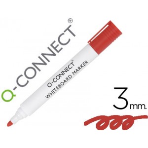 Rotulador Q-Connect pizarra blanca punta cónica 3mm rojo