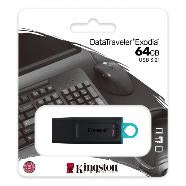 Pendrive Kingston DTX 64GB  Exodia USB 3.2 Gen 1