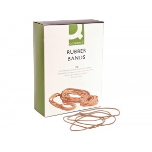 Gomas elásticas Q-Connect 10cm, 2mm ancho, pack 1kg 2