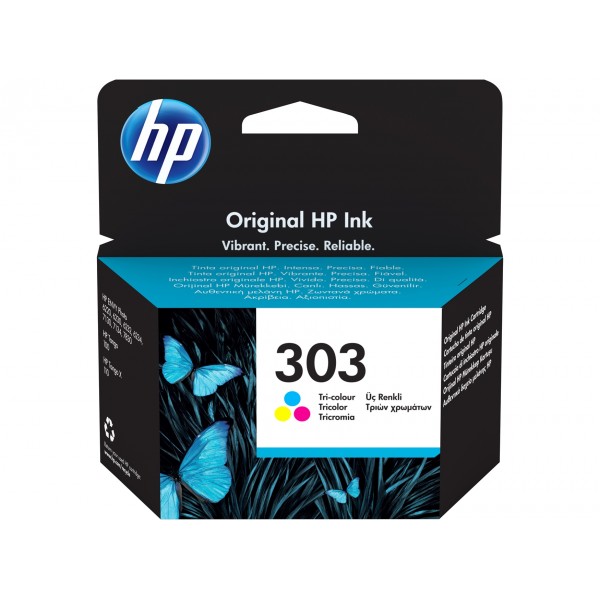 Original HP 303C (T6N01AE) tinta color