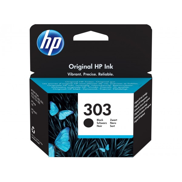 Original HP 303K (T6N02AE) tinta negro