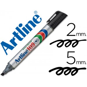 Rotulador Artline permanente EK-109 NEGRO punta biselada 