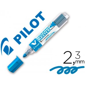 Rotulador Pilot Board Master para pizarra blanca, tinta líquida azul, trazo 2,3mm, recargable