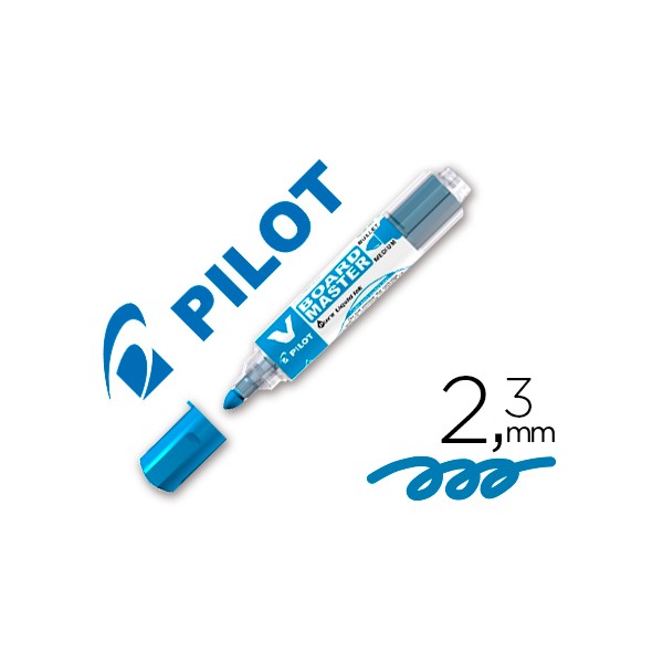 Rotulador Pilot Board Master para pizarra blanca, tinta líquida azul, trazo 2,3mm, recargable