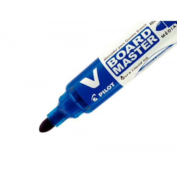 Rotulador Pilot Board Master para pizarra blanca, tinta líquida azul, trazo 2,3mm, recargable