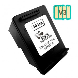Pre-rellenado HP 303XL negro (T6N04AE) tinta  alta capacidad