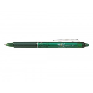 Bolígrafo Pilot Frixion Clicker, tinta borrable por fricción, verde, diámetro de bola 0.7mm, trazo 0.4mm