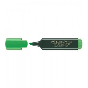 Marcador Faber-Castell Textliner 48 fluorescente verde, ref. 154863