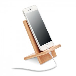 Soporte para teléfono de bambú PERSONALIZABLE - BAJO PEDIDO 2