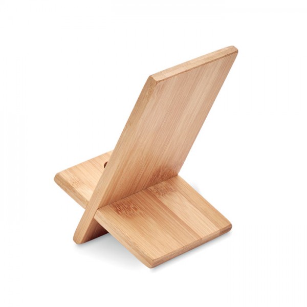Soporte para teléfono de bambú PERSONALIZABLE - BAJO PEDIDO