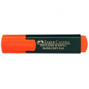 Marcador Faber-Castell Textliner 48 fluorescente naranja, ref. 154815