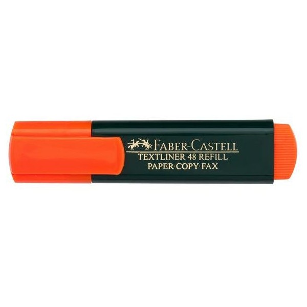 Marcador Faber-Castell Textliner 48 fluorescente naranja, ref. 154815