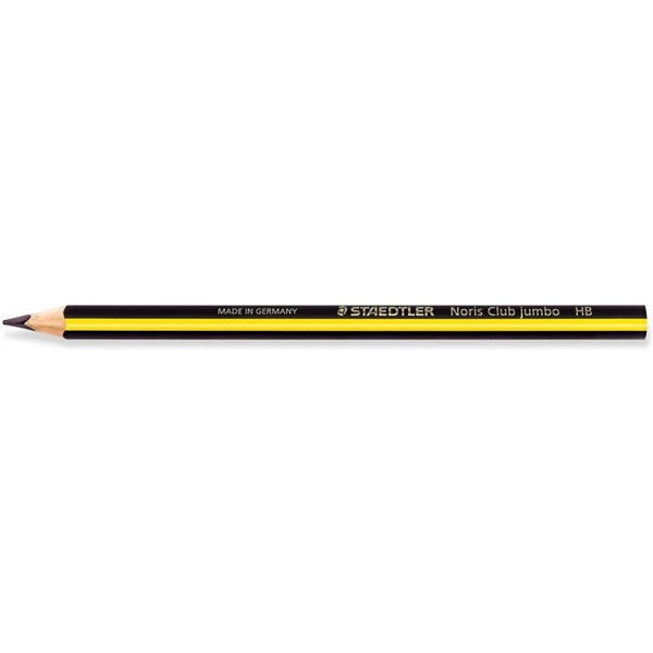 Lápiz STAEDTLER Noris JUMBO 119 Madera HB Grafito diámetro 4mm Triangular, ergonómico, perfecto para la inciación a la escritura
