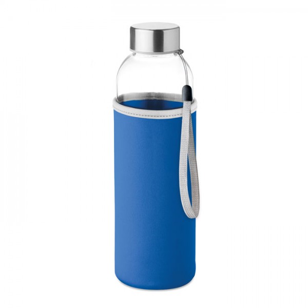 Botella agua reutilizable cristal con tapa de acero inox 500ml PERSONALIZABLE - BAJO PEDIDO