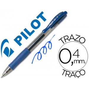 Bolígrafo Pilot Gel BL-G2-7 azul, diámetro de bola 0.7mm, trazo 0.4mm