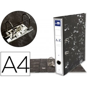 Archivador Liderpapel jaspeado con rado y palanca tamaño DINA4 lomo ancho 75mm, alto 318mm