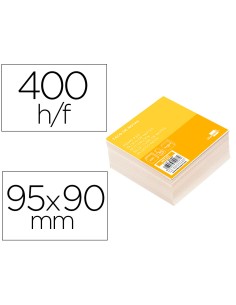 Taco de papel Liderpapel blanco 95x90x40mm no encolado 400 hojas