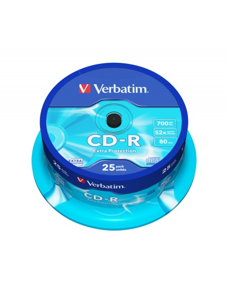 CD -R Verbatim 700MB 52x bobina 25 uds. 43432