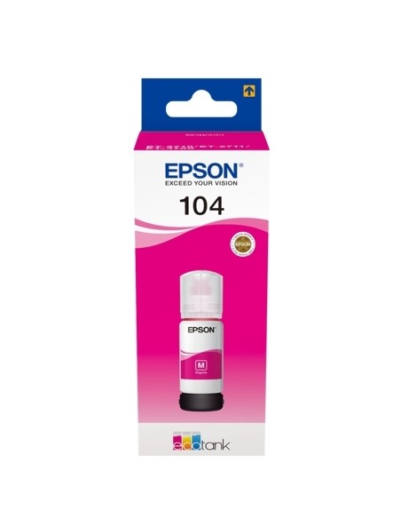 Original Epson 104M Bote de tinta magenta T00P340 Ecotank