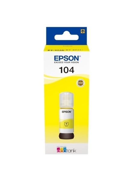 Original Epson 104Y Bote de tinta amarillo T00P440 Ecotank