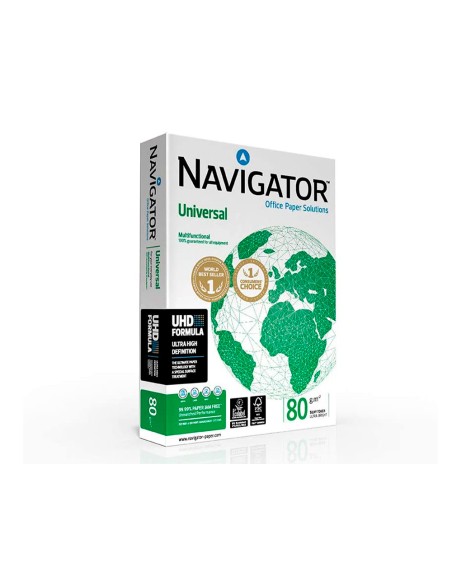 Papel Navigator A3 multifunción 80g/m2, blancura Cie 169, 500 hojas