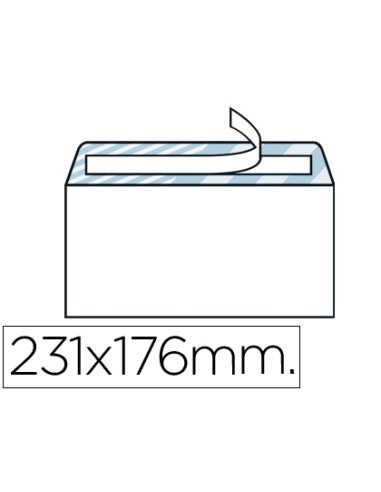 Sobre 176x231mm blanco autodex caja 500 uds