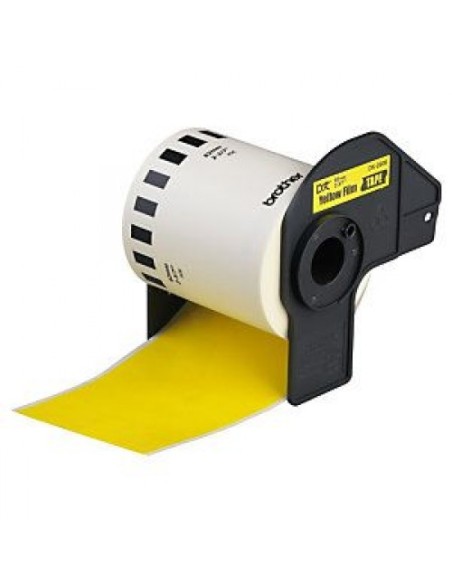 Cinta compatible Brother DK22606 continua película plástica amarilla ancho 62mm longitud 15.24m 
