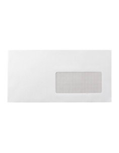 Sobre 115x225mm con ventana derecha blanco autodex (solapa recta) caja 500 uds 2