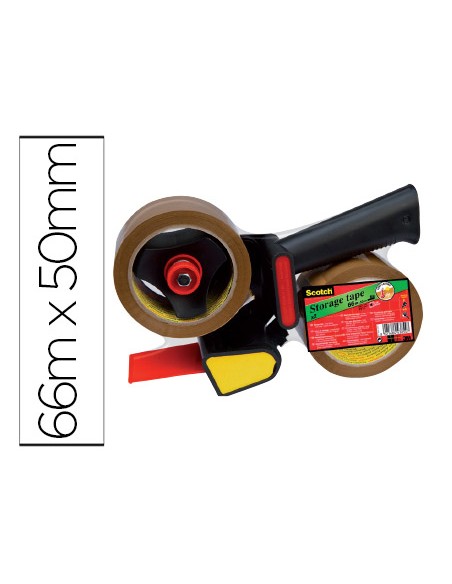 Dispensador portarrollos Scotch para cintas de embalaje heavy duty