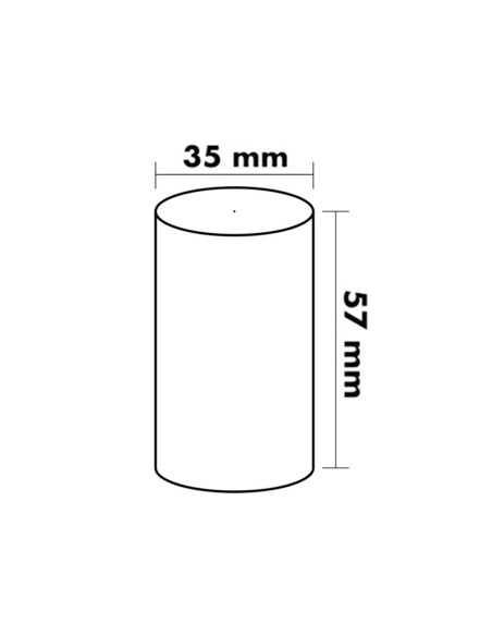 Rollo de papel TERMICO 57x35 mm blanco