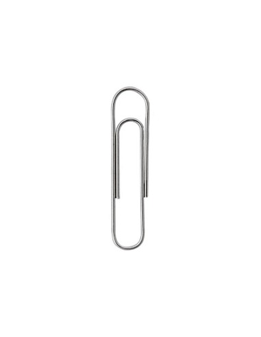 Clips Q-Connect labiado Nº 4 50mm zinc punta redonda 100 uds
