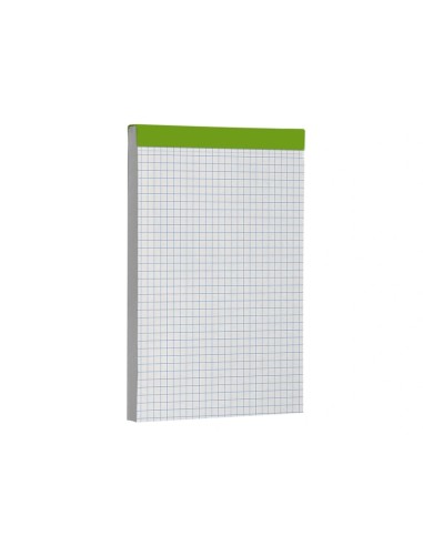 Bloc Liderpapel A6 perforado sin tapa cuadrícula 4x4mm, 80 hojas, 60g/m2