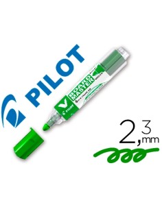 Rotulador Pilot Board Master para pizarra blanca, tinta líquida verde, trazo 2,3mm, recargable