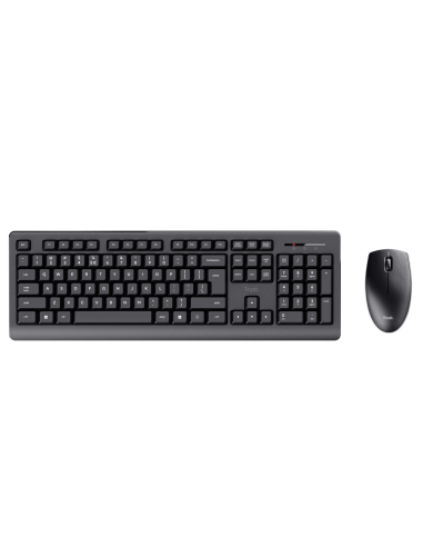 Teclado + Raton Inalambricos Trust Primo Wireless Deskset Pack Negro