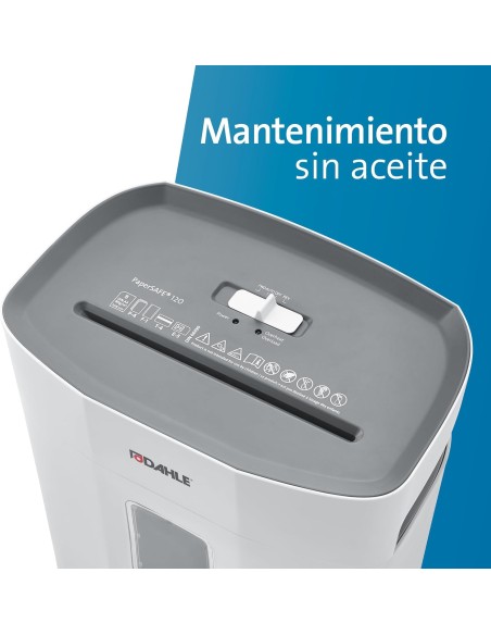 Destructora DAHLE PaperSAFE 100, nivel p4, ciclo trabajo 25 min, 5 hojas