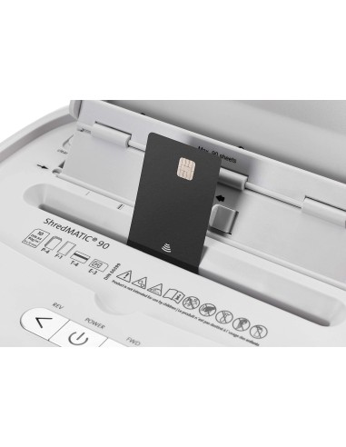 Destructora DAHLE ShredMATIC 90, nivel p4, ciclo trabajo 60 min, 90 hojas automatico