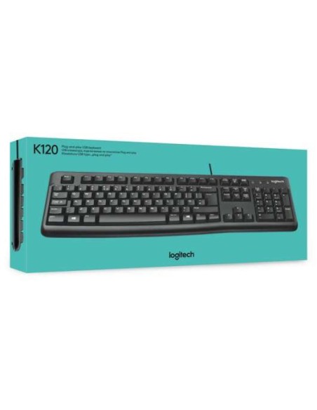 Teclado USB Logitech K120 Negro