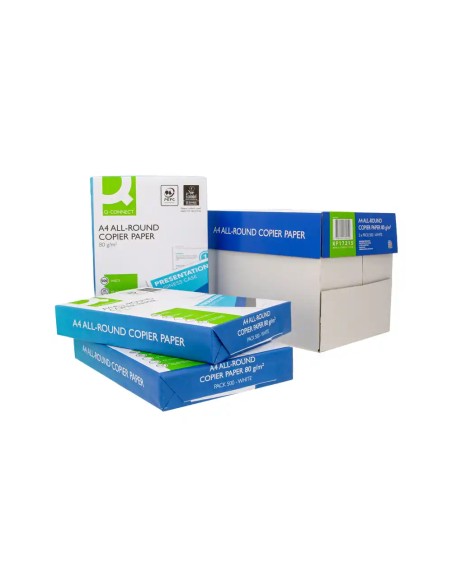 Papel Q-Connect Economy A4 multifunción 500 hojas 80g/m2 Cie 136