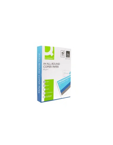 Papel Q-Connect Economy A4 multifunción 500 hojas 80g/m2 Cie 136