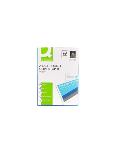 Papel Q-Connect Economy A4 multifunción 500 hojas 80g/m2 Cie 136