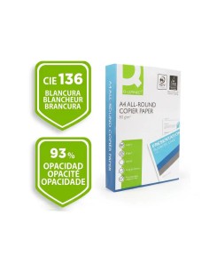 Papel Q-Connect Economy A4 multifunción 500 hojas 80g/m2 Cie 136 2