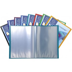 Carpeta con fundas Exacompta Krea Cover, A4, PP flexible, personalizable, 20 fundas interiores cristal lisas de alta transparenc 2