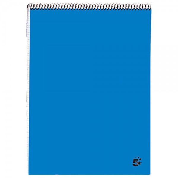 Bloc 5 espiral tapa cartón azul Serie Oficina 215x310mm (Fº) cuadrícula 4x4mm, 80 hojas, 60g/m2, ref. 931960