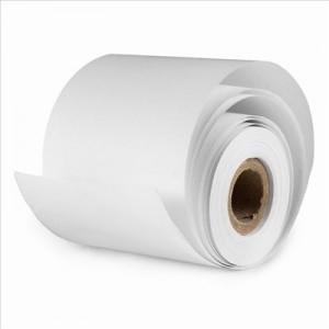 Rollo de papel 75x60 mm blanco 1 hoja, sin copia.