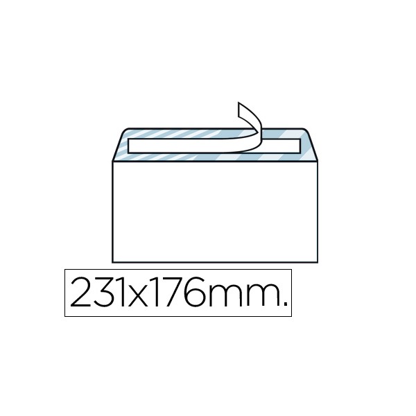 Sobre 176x231mm blanco autodex 