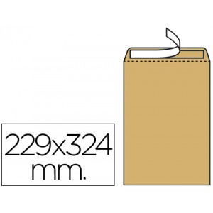 Sobre 229x324mm tipo bolsa para uso general color marrón kraft autodex 