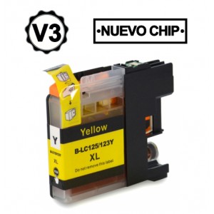 Compatible Brother LC123Y tinta amarillo
